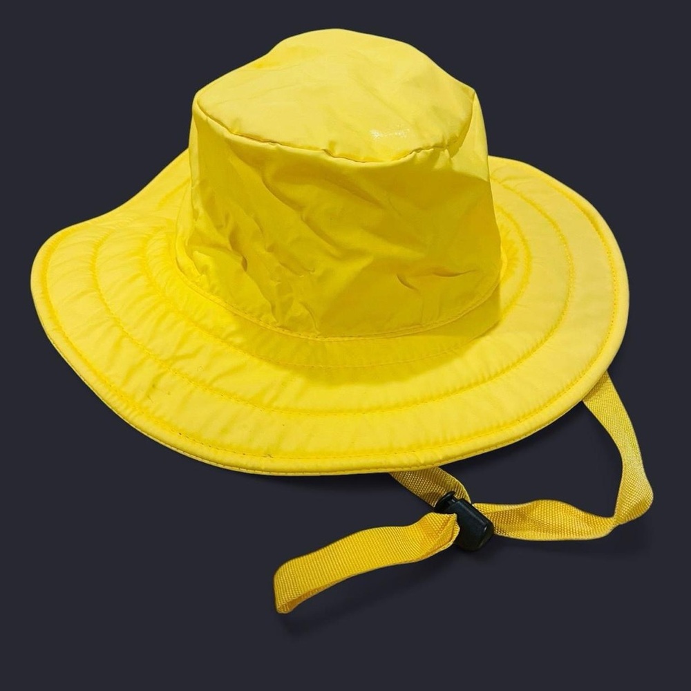 Lands’ End Yellow Rain Bucket Hat Unisex S/M